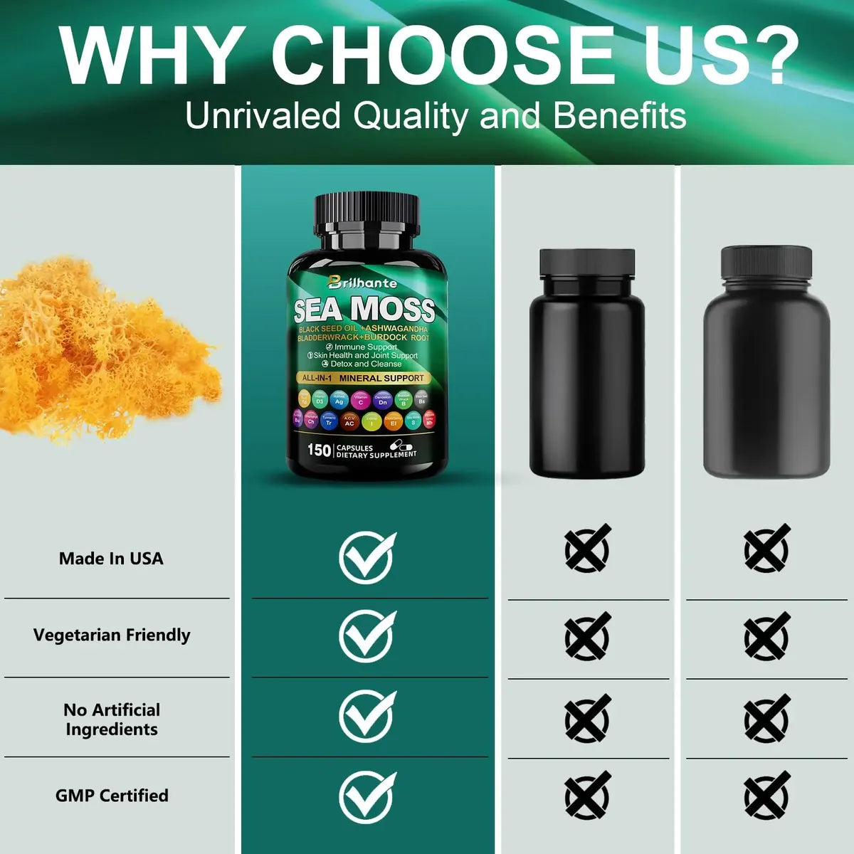 Natzen Sea Moss Capsules 60 Veggie