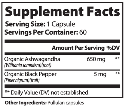 Natzen Ashwagandha High Absortation 650mg
