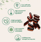 Natzen Pumpkin Seed Oil Softgels, Trata la raíz del problema