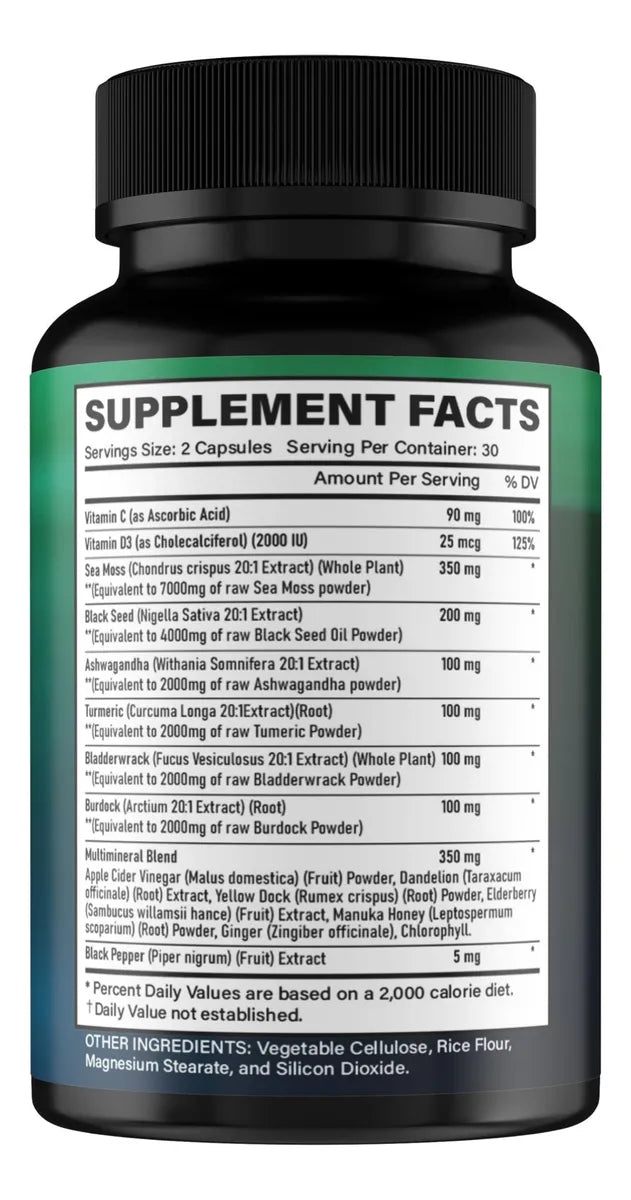 Natzen Sea Moss Capsules 60 Veggie