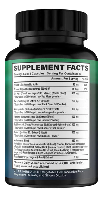 Natzen Sea Moss Capsules 60 Veggie