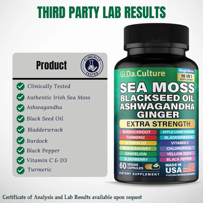 Natzen Sea Moss Capsules 60 Veggie