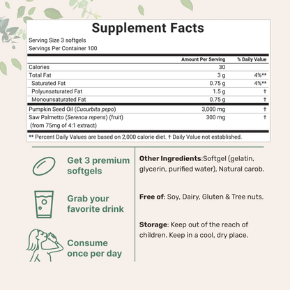 Natzen Pumpkin Seed Oil Softgels