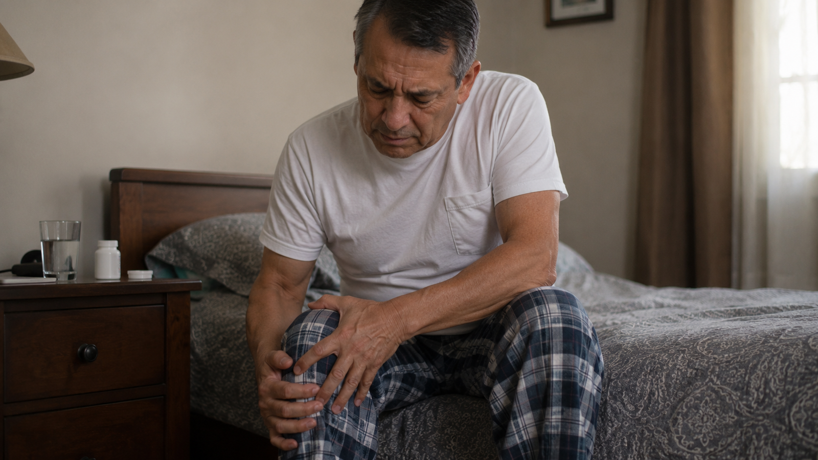 Hombre con dolor articular